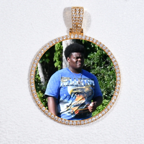 MEDIUM 3D CIRCLE CUSTOM PICTURE PENDANT