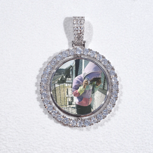 3D Spinning 2-Faced Custom Picture Pendant