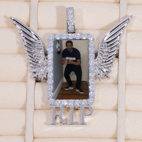 RIP WING 3D CUSTOM PICTURE PENDANT