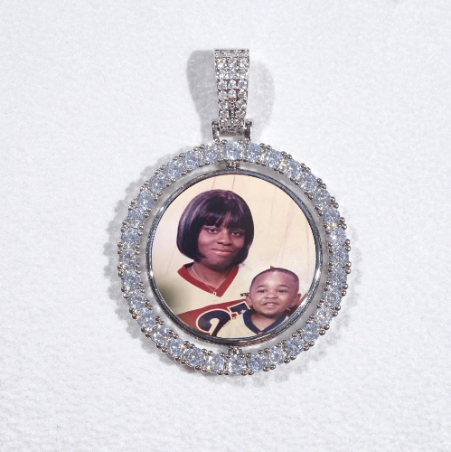 3D Spinning 2-Faced Custom Picture Pendant