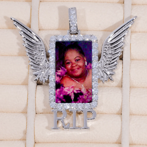 RIP WING 3D CUSTOM PICTURE PENDANT