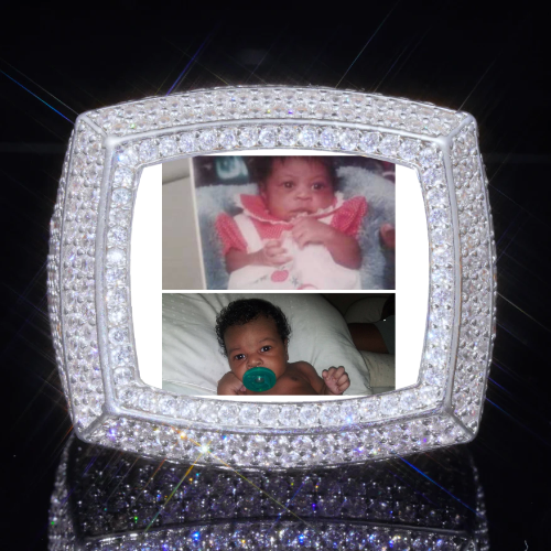 3D CUSTOM PICTURE ICED RING