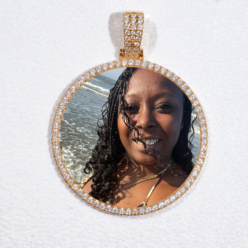 MEDIUM 3D CIRCLE CUSTOM PICTURE PENDANT