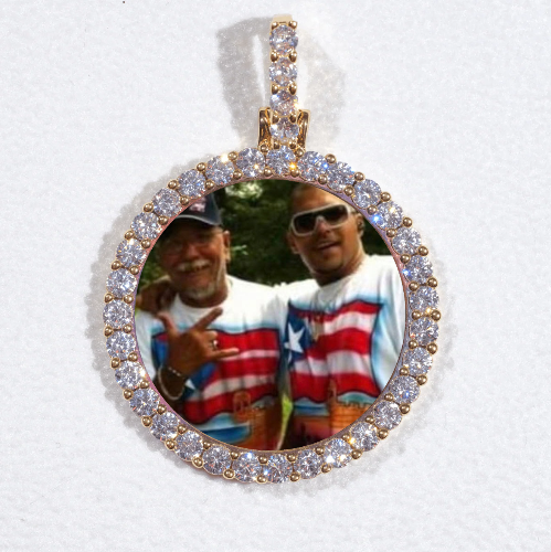 3D CIRCLE CUSTOM PICTURE PENDANT SMALL SIZE