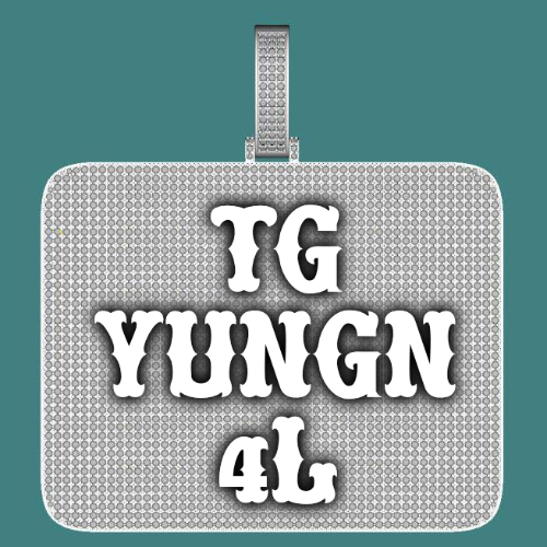 CUSTOM LETTER NECKLACE 3D BIG SQUARE