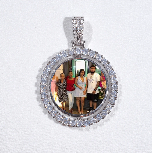 3D Spinning 2-Faced Custom Picture Pendant