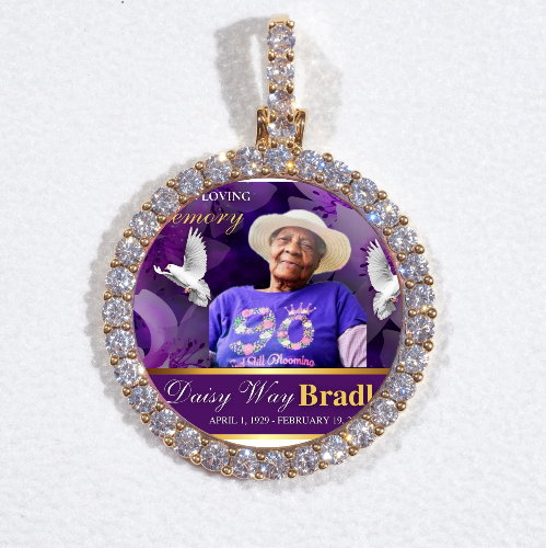 3D CIRCLE CUSTOM PICTURE PENDANT SMALL SIZE