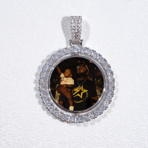 3D Spinning 2-Faced Custom Picture Pendant