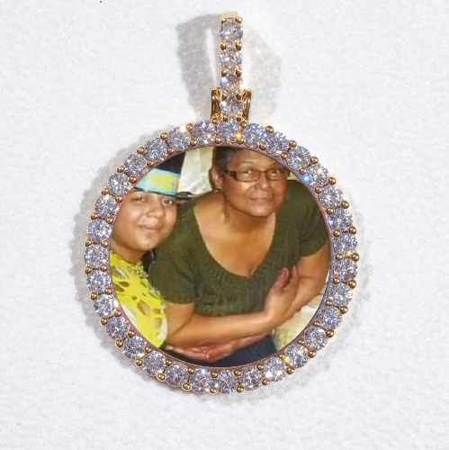 3D CIRCLE CUSTOM PICTURE PENDANT SMALL SIZE