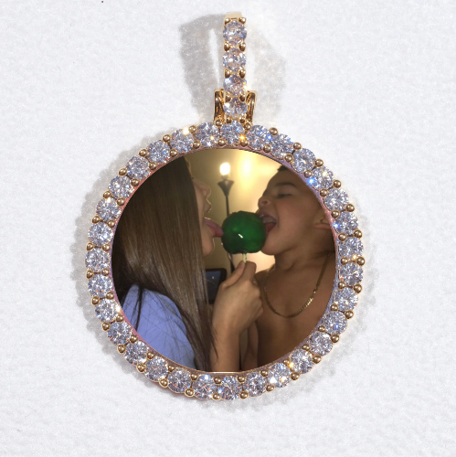 3D CIRCLE CUSTOM PICTURE PENDANT SMALL SIZE