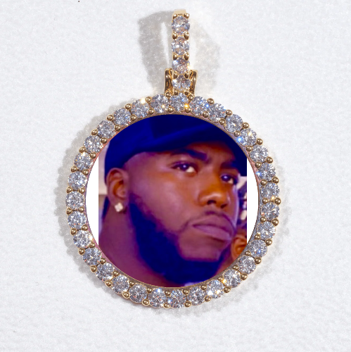 3D CIRCLE CUSTOM PICTURE PENDANT SMALL SIZE