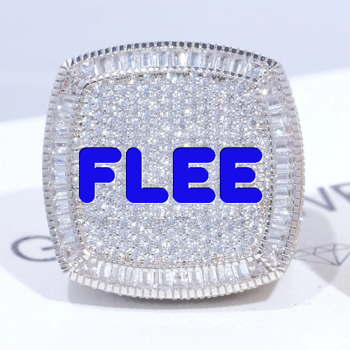 CUSTOM LETTER 3D ICED RING
