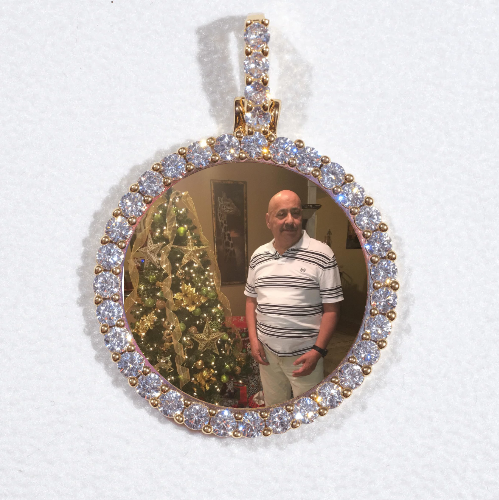 3D CIRCLE CUSTOM PICTURE PENDANT SMALL SIZE