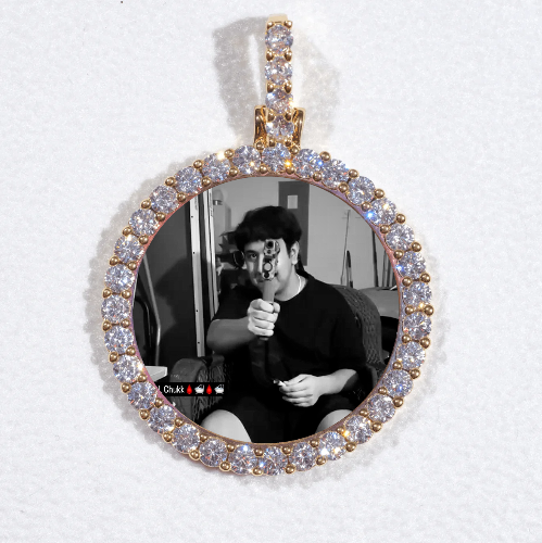 3D CIRCLE CUSTOM PICTURE PENDANT SMALL SIZE