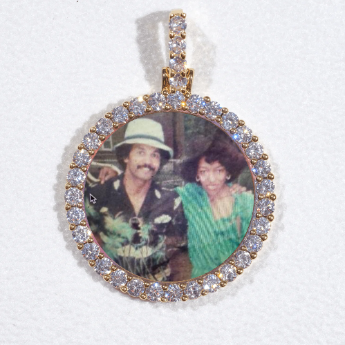 3D CIRCLE CUSTOM PICTURE PENDANT SMALL SIZE