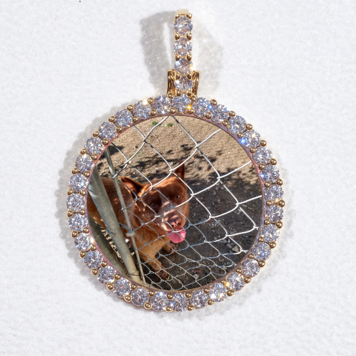 3D CIRCLE CUSTOM PICTURE PENDANT SMALL SIZE