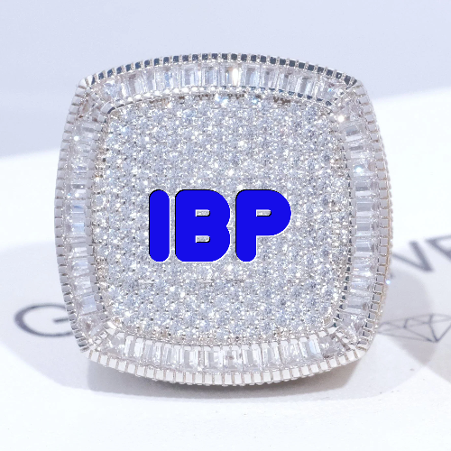 CUSTOM LETTER 3D ICED RING