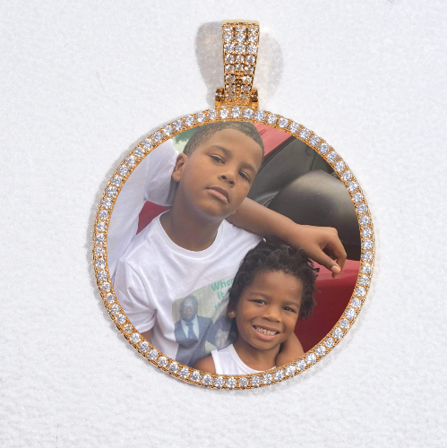 MEDIUM 3D CIRCLE CUSTOM PICTURE PENDANT