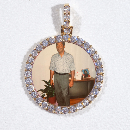 3D CIRCLE CUSTOM PICTURE PENDANT SMALL SIZE