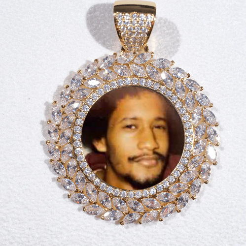 Large 3D Wheat Ear Custom Picture Pendant