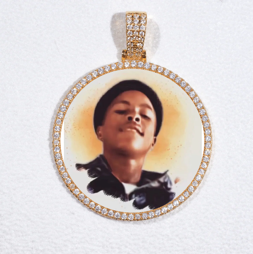 MEDIUM 3D CIRCLE CUSTOM PICTURE PENDANT
