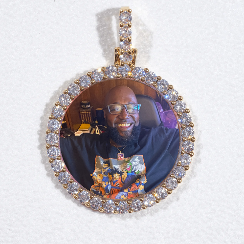 3D CIRCLE CUSTOM PICTURE PENDANT SMALL SIZE
