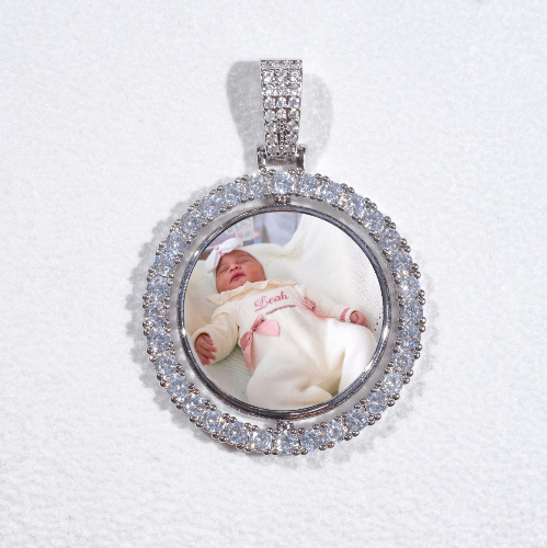 3D Spinning 2-Faced Custom Picture Pendant