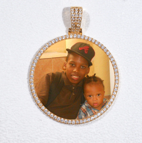 MEDIUM 3D CIRCLE CUSTOM PICTURE PENDANT