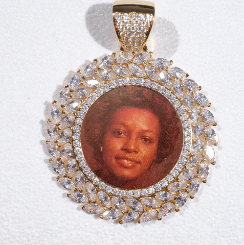 Large 3D Wheat Ear Custom Picture Pendant