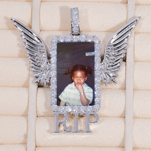 RIP WING 3D CUSTOM PICTURE PENDANT