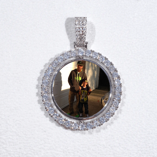 3D Spinning 2-Faced Custom Picture Pendant