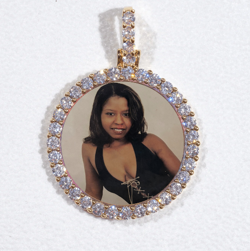 3D CIRCLE CUSTOM PICTURE PENDANT SMALL SIZE