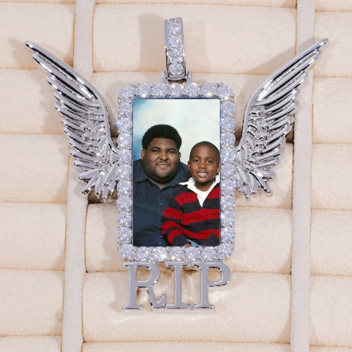 RIP WING 3D CUSTOM PICTURE PENDANT
