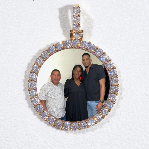 3D CIRCLE CUSTOM PICTURE PENDANT SMALL SIZE