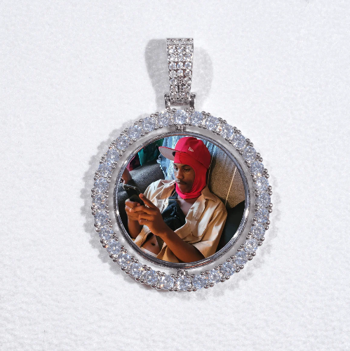 3D Spinning 2-Faced Custom Picture Pendant