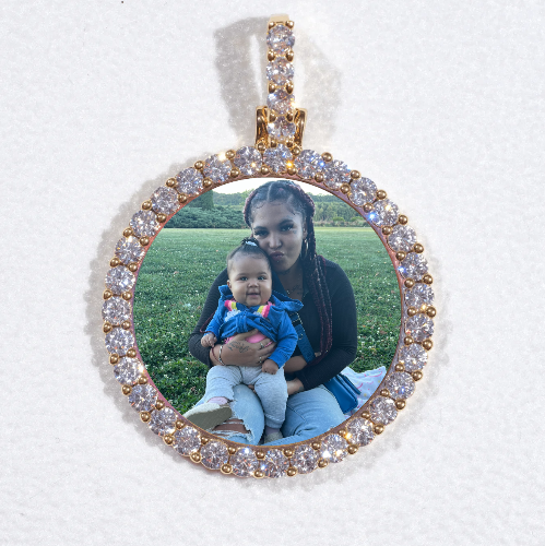 3D CIRCLE CUSTOM PICTURE PENDANT SMALL SIZE