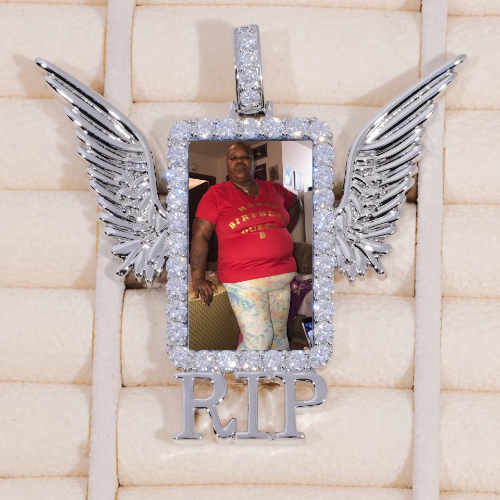 RIP WING 3D CUSTOM PICTURE PENDANT