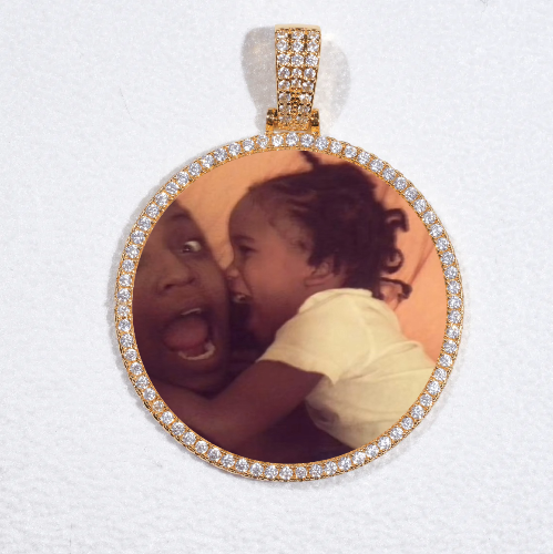 MEDIUM 3D CIRCLE CUSTOM PICTURE PENDANT