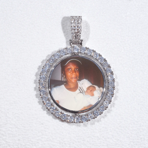 3D Spinning 2-Faced Custom Picture Pendant