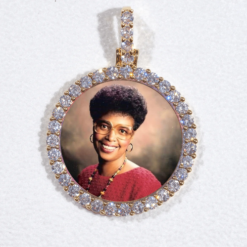 3D CIRCLE CUSTOM PICTURE PENDANT SMALL SIZE