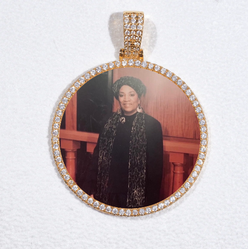 MEDIUM 3D CIRCLE CUSTOM PICTURE PENDANT