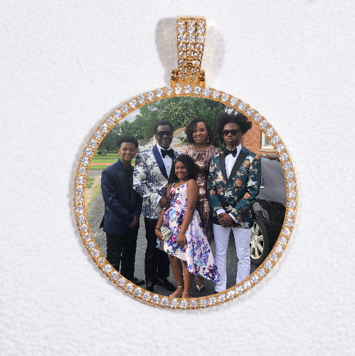 MEDIUM 3D CIRCLE CUSTOM PICTURE PENDANT