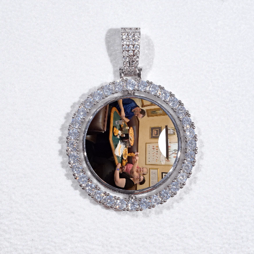 3D Spinning 2-Faced Custom Picture Pendant