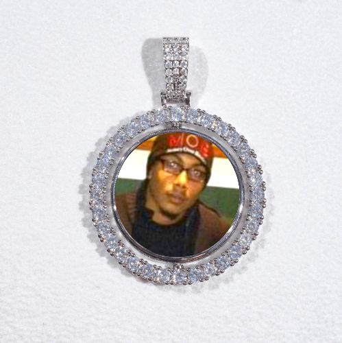 3D Spinning 2-Faced Custom Picture Pendant