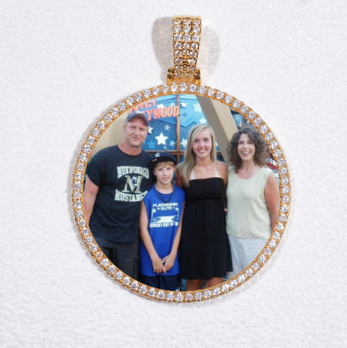 MEDIUM 3D CIRCLE CUSTOM PICTURE PENDANT