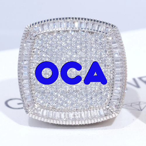 CUSTOM LETTER 3D ICED RING