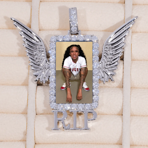 RIP WING 3D CUSTOM PICTURE PENDANT