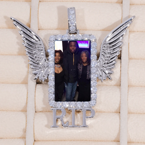 RIP WING 3D CUSTOM PICTURE PENDANT