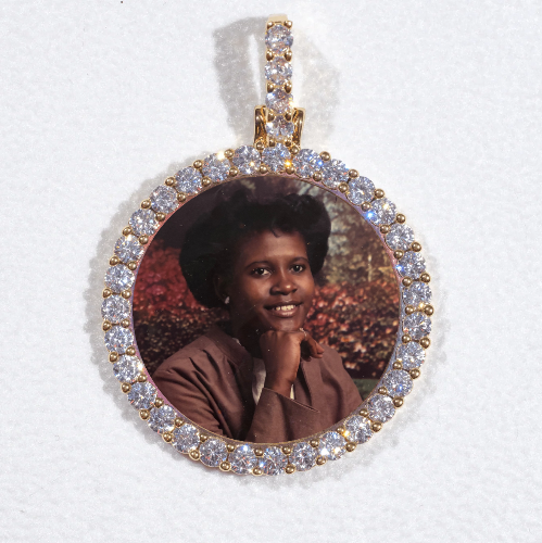 3D CIRCLE CUSTOM PICTURE PENDANT SMALL SIZE