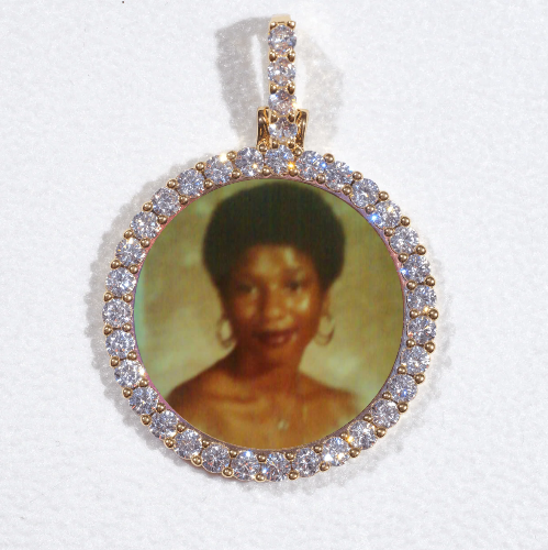 3D CIRCLE CUSTOM PICTURE PENDANT SMALL SIZE